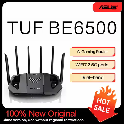 ASUS WiFi7 TUF GAMING BE6500 Gaming Router Ai Router Home WiFi Random Group Routing