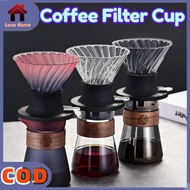 Coffee Filter Cup Hand Brewed Glass Coffee Dripper Immersion Dripper Switch Coffee Maker Coffee Set