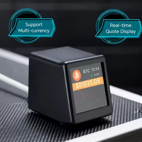 Wifi Crypto BitCoin Stock Price Display Tracker Ticker Cryptocurrency in Real Time On Desktop Gadget