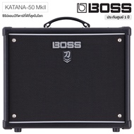 BOSS® Katana 50 MkII แอมป์กีตาร์ แอมป์กีตาร์ไฟฟ้า แอมป์โปร่งอะคูสติค 50 วัตต์ ระดับมืออาชีพ มีเสียงเเอมป์ 5 เสียง ลำโพงใหญ่ 12 นิ้ว  มีขาตั้งปรับให้ยกสูงได้ ** ประกันศูนย์ 1 ปี  **