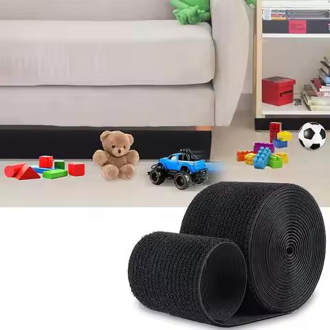 Durable 3/6/10M Sofa Blocker Dustproof Adhesive Strap Under Couch Blocker Adjustable Nylon Sofa Edge