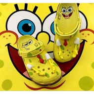 Crocs kids X Spongebob Girl Cute cartoon Boy Sandals cute,Kids' slippers Crocs beach shoes