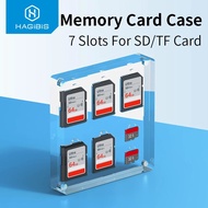 HAGIBIS MEMORY CARD CASE TRANSPARENT ACRYLIC PROTECTIVE SDXC SDHC