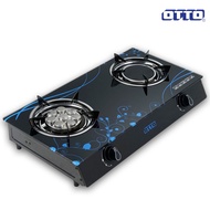 เตาแก๊สหน้ากระจกหัวอินฟราเรดและเทอร์โบ OTTO รุ่น GS-895 / NAKSA รุ่น NGS-009SI