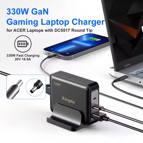 330W GaN Laptop Adapter For Acer Predator Helios 18 16 15 14 300 500 Triton 17 X Neo 16 Charger Powe