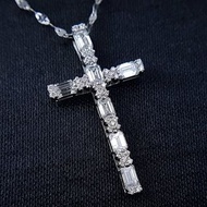 【高品珠寶】天然南非鑽石十字架系列《信仰》鑽石墜子 真金真鑽#6640