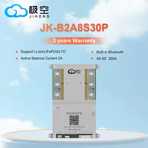 JIKONG jk bms B2A8S30P 300A bms with CAN Heat RS485 4S 5S 6S 7S 8S Li-ion Lifepo4 LTO BATTERY 12V 24