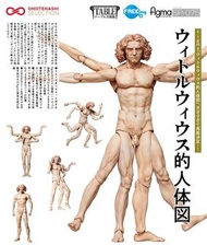 預訂 行版 GSC FREEing figma SP-075 維特魯威人 李奧納多‧達文西 桌上美術館 Vitruvian Man Leonardo Da Vinci The Table Museum