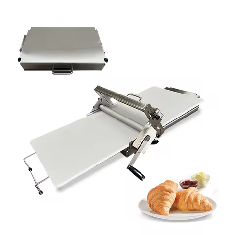 Electric Puff Pastry Machine for Household Use, Table-Top Danish Puff Pastry Maker, Small Folding Mu
