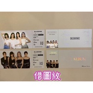 BLACKPINK  The album k4 pob 機票 ROSÉ JISOO JENNIE LISA 肉 秀 妮 莎專輯小卡明信片貼紙特典周邊週邊