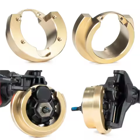 2PCS Brass Portal Cover Weight Knuckle Weights Rings for 1/10 RC Crawler TRX4 TRX-4 Defender Bronco 