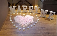 ~ 超抵 ~ 求婚 Marry Me 字母燈連中間花瓣同電子燈，$20 相中全部