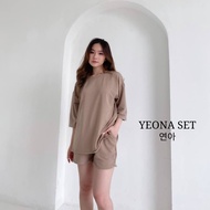 YEONA SET - BAJU WANITA OVERSIZE ONESET DAILY SET SETELAN WANITA