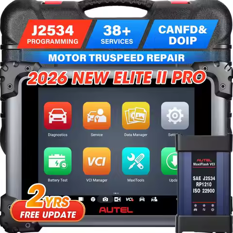 2026 Autel MaxiSys Elite II Pro Scanner Car Diagnostics Tool J2534 ECU Programming Coding DoIP CANFD