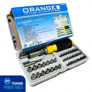 MATA 41 PCS ORANGE SOCKET WRENCH SET SOCKET WRENCH SCREWDRIVER BIT TOOL SET SOCKET