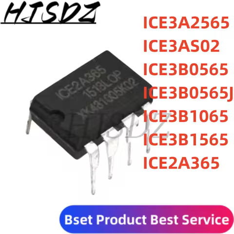 10PCS ICE3A2565 DIP8 ICE3AS02 ICE3B0565 ICE3B0565J ICE3B1065 ICE2A365 DIP-8 New Original