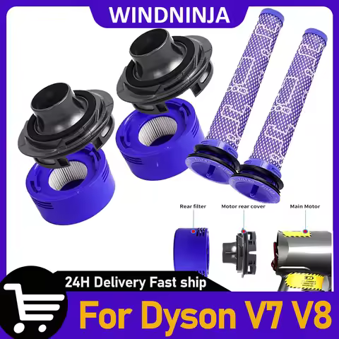 Pre-Filter And HEPA Post-Filter Kit For Dyson V7 V8 Cordless Vacuum Cleaner Hepa Filter Post Filter 