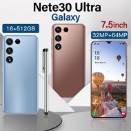 【Super Promo Sales】Smartphone Note30 Ultra 16+512GB 7.5 Inch Big Screen Cheap Promotion handphone 5800mAh Battery Android mobile phone Dual SIM Clearance Gaming Learning Official phone murah original with Video Calling Support Bluetooth telefon