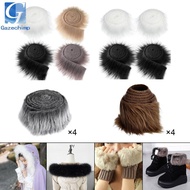 [Gazechimp] 4x Faux Fur Fabric Fuzzy Fur Costume Craft Toy DIY Artificial Fabric Patches for Gnomes 
