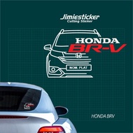 Sticker Honda BRV, Sticker Kereta Honda BRV, Cutting Sticker, Custom Sticker
