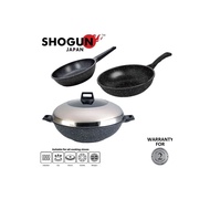 💥Shogun Senjo 18cm Non-Stick ( Induction ) Marble Deep Frypan + Shogun Senjo 28cm Non-Stick ( Induct