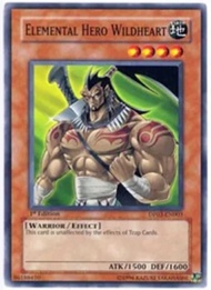 yugioh - Elemental Hero Wildheart DP03-EN003 1st Edition Common - Duelist Pack 3: Jaden Yuki 2
