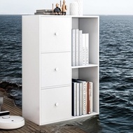 []  Bookshelf simple modern free combination lattice cabinet student locker storage cabinet floor sm