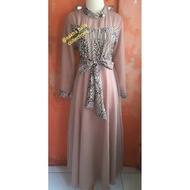 Couple Gamis tutu Gamis polos kombinasi batik Model by request Limited