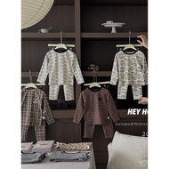 Pajamas Safety Heyhoney280Wool A Large and Small Size Autumn Clothes and Pants Set with Pull Frame A