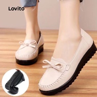 Casual Boat Shoes Bow Loafers All Seasons Black Boat Shoes for Women LFA85009 Kasut Bot Kasual, Loaf