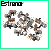 ESTRENAR 20pcs Micro Slide Switch, 2 Position 4mm Toggle Toggle Switch, Mini SPDT 1P2T Vertical Micr