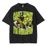 Shrek cant im swamped washed washing vintage tee