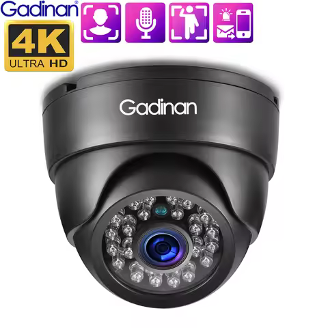 Gadinan 4K 8MP H.265+ 5MP 4MP HD IP Camera 48V PoE Indoor Face Detection Video Surveillance IP Camer