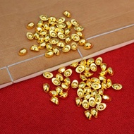 100pcs Yuan Bao Gold Yen Pau Metal Yen Pao China Yuan Bao Feng Shui Decoration Yuan Bao