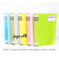 PLASTIC DOCUMENT FOLIO F4 40 LBR CLEAR HOLDER F4 40 PASTEL COLOR DOCUMENT FOLIO F4 SOFT COLOR