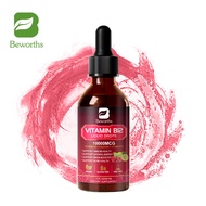 BEWORTHS Vitamin B12 Liquid Drops with Vitamin B9 D3 & Calcium for Energy Brain & Nerve System Suppo
