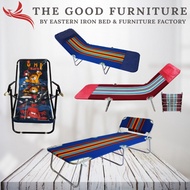 Foldable bed / 3 fold / HK Bed / Beach relax chair / Velvet / Strong lightweight