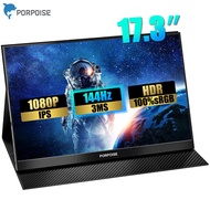 17.3 Inch 144Hz IPS Ultra Slim Portable Monitor 1080P HDR HDMI Type c Display Computer Laptop Xbox Ps4 Switch Gaming Screen