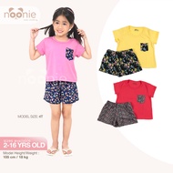 < Clearance >Noonie- Girls Terno (2-6Y) - Cotton Crop Top & short Shorts Set - Terno outfit for kids