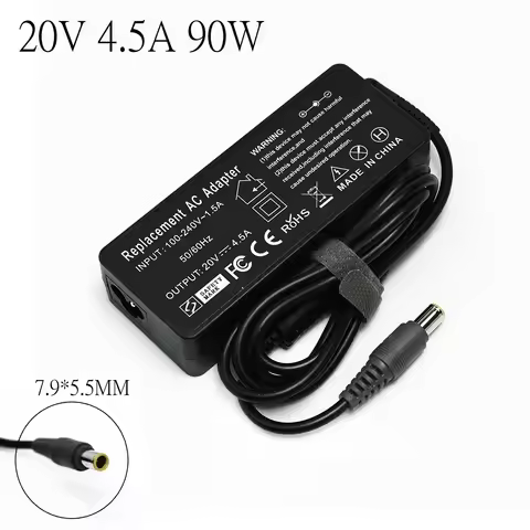 20V 4.5A 90W Replacement AC Adapter Charger For Lenovo Thinkpad E420 E430 T61 T60p Z60T T60 T420 T43