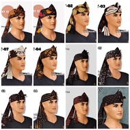 peci belangkon sunda motif batik lengkap