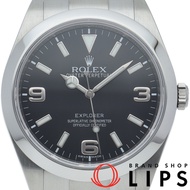 นาฬิกา Rolex Explorer 1 (รุ่นแรก) 214270 ตัวเรือนสแตนเลส สีดำ ขัดเงา สำหรับผู้ชาย สภาพดีเยี่ยม [มือส