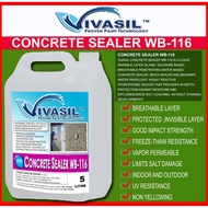 5&18LITRE-VIVASIL CONCRETE FLOOR SEALER WB116-WATER REPELLANT LAYER FOR FLOOR-PROTECTS AGAIN STAINS