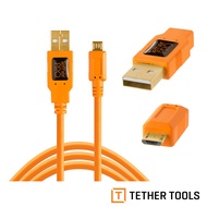 Tether Tools CU5430-ORG USB2.0 To Micro B 5-Pin Transmission Cable