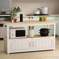 廚房收納架 收納櫃 多功能家用微波爐廚房置物架落地多層灶台碗櫃切菜桌子儲物櫃