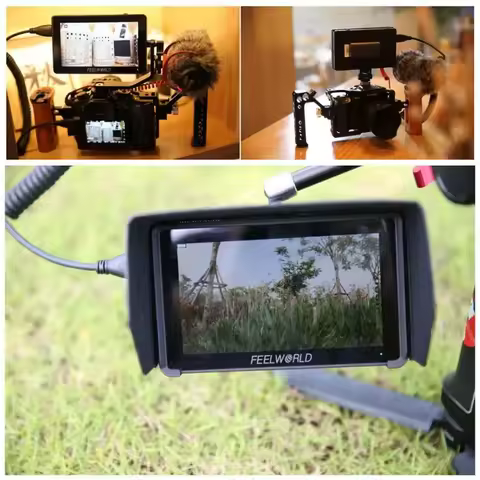 FEELWORLD F6 PLUS V2 6 Inch Camera 1920x1080 Video Focus Assist Support 4K DSLR Field Monitor 3D LUT