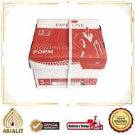 MERAH CF Continuous Form Paperline Paper 3 Ply Small P/W NCR 9 1/2 x 11 in Stationery White Red Yell