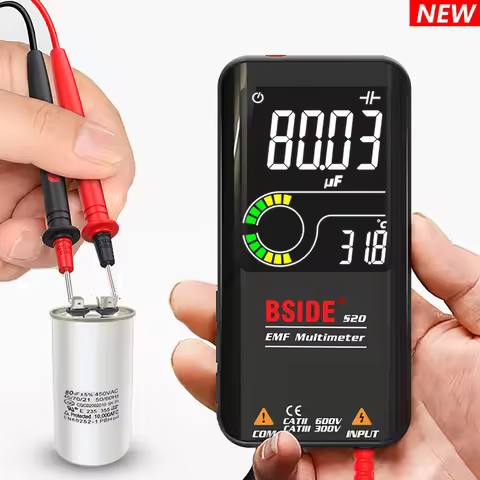 BSIDE Digital Multimeter S10 S11 S20 Profesional multimetro Smart DC AC Voltage Capacitor Ohm Diode 