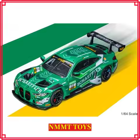 1/64 M4 GT3 Alloy Car (North America IMSA Endurance Retro BMW CSL Tribute Livery) (Schaeffler Livery