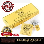 TWG Tea | Breakfast Earl Grey, Black Tea Blend in 15 Hand Sewn Cotton Tea bags in a 37.5g